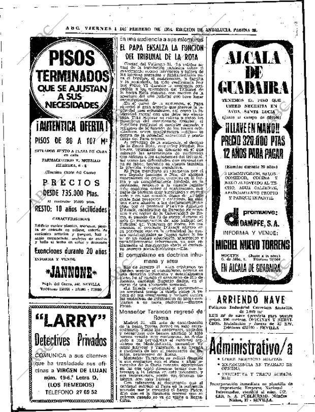 ABC SEVILLA 01-02-1974 página 28