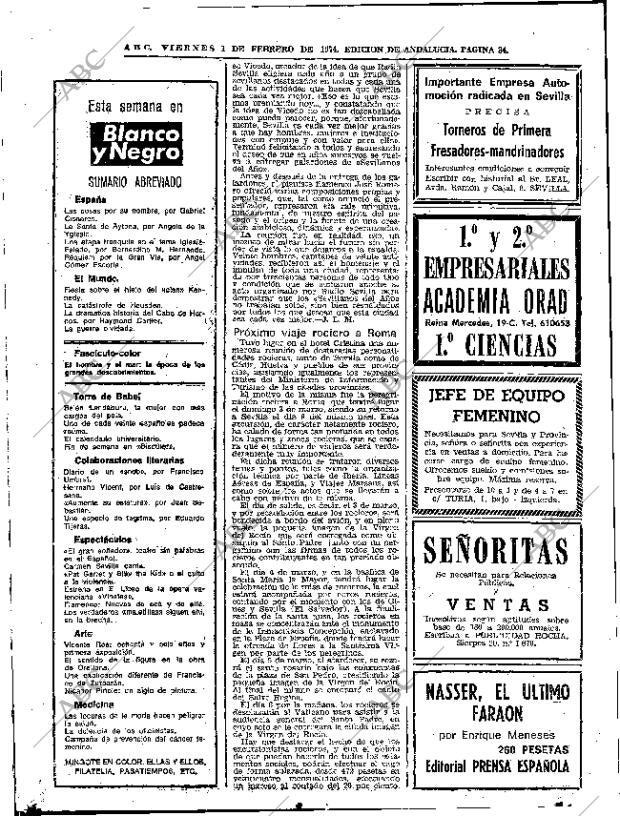 ABC SEVILLA 01-02-1974 página 34