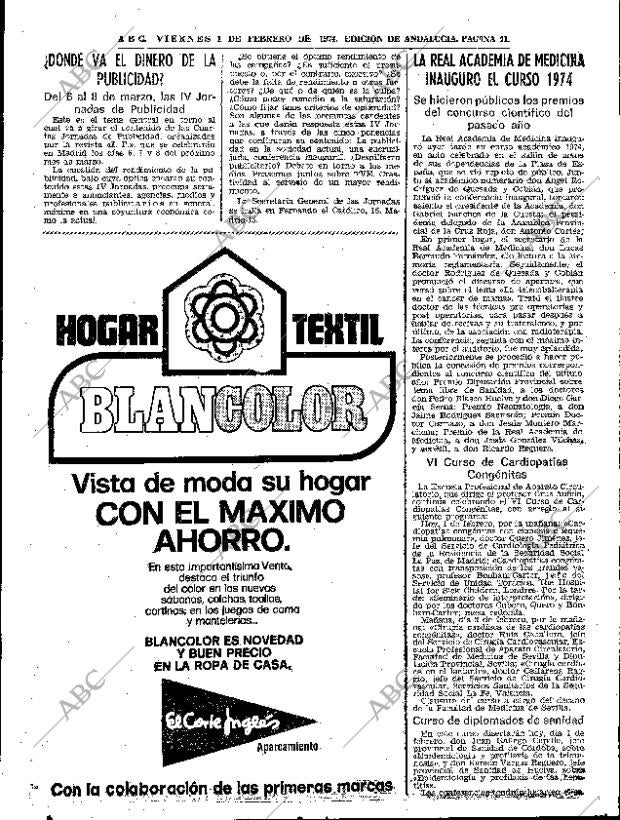 ABC SEVILLA 01-02-1974 página 41