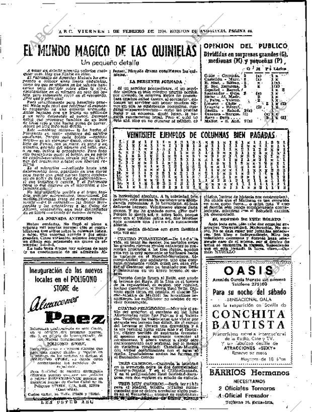 ABC SEVILLA 01-02-1974 página 46