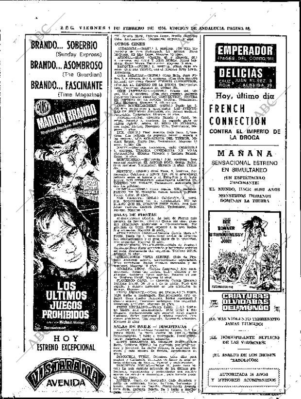 ABC SEVILLA 01-02-1974 página 52