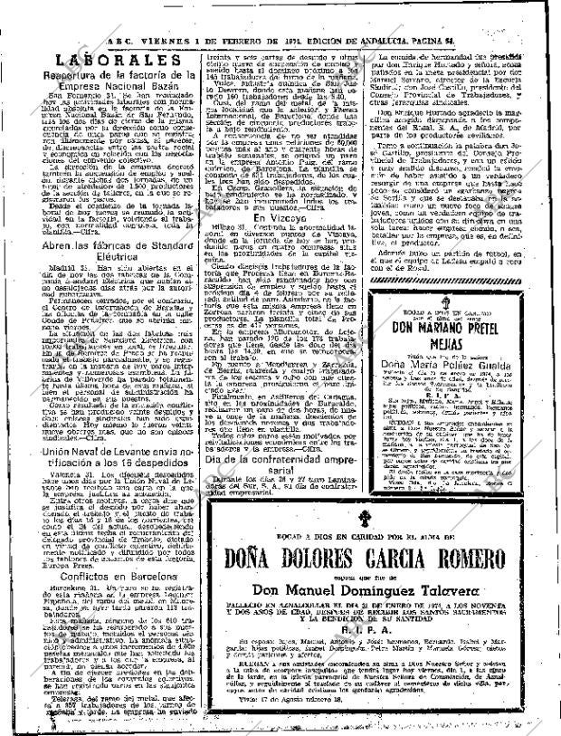 ABC SEVILLA 01-02-1974 página 54