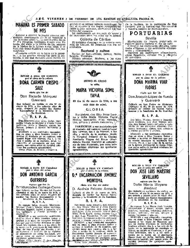 ABC SEVILLA 01-02-1974 página 55