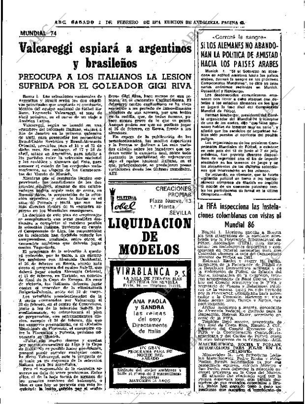 ABC SEVILLA 02-02-1974 página 45