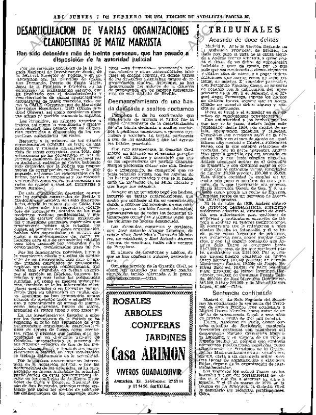 ABC SEVILLA 07-02-1974 página 27