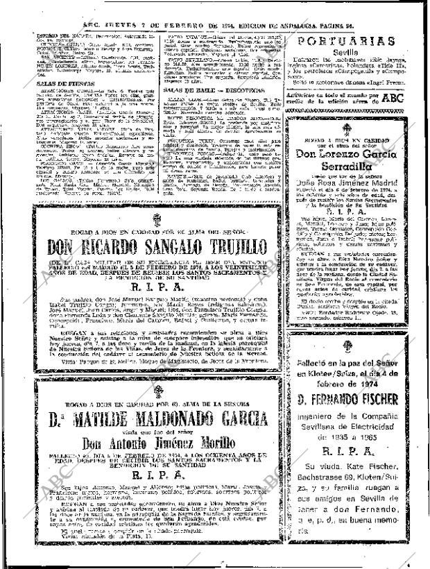 ABC SEVILLA 07-02-1974 página 54