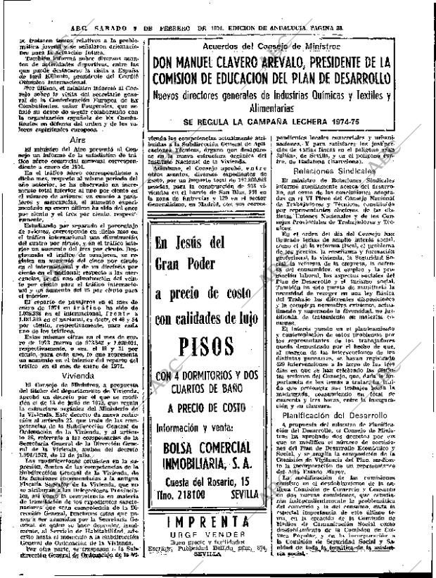 ABC SEVILLA 09-02-1974 página 33