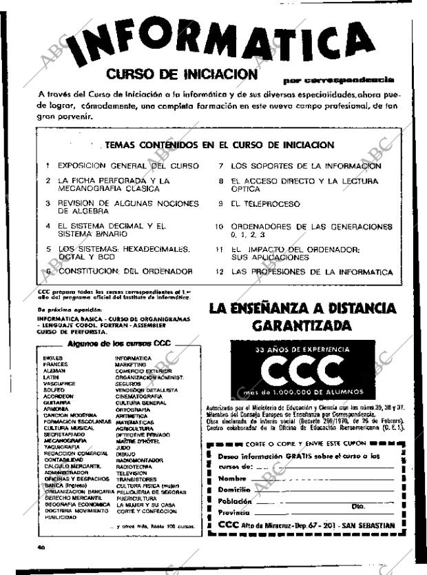 ABC MADRID 10-02-1974 página 168