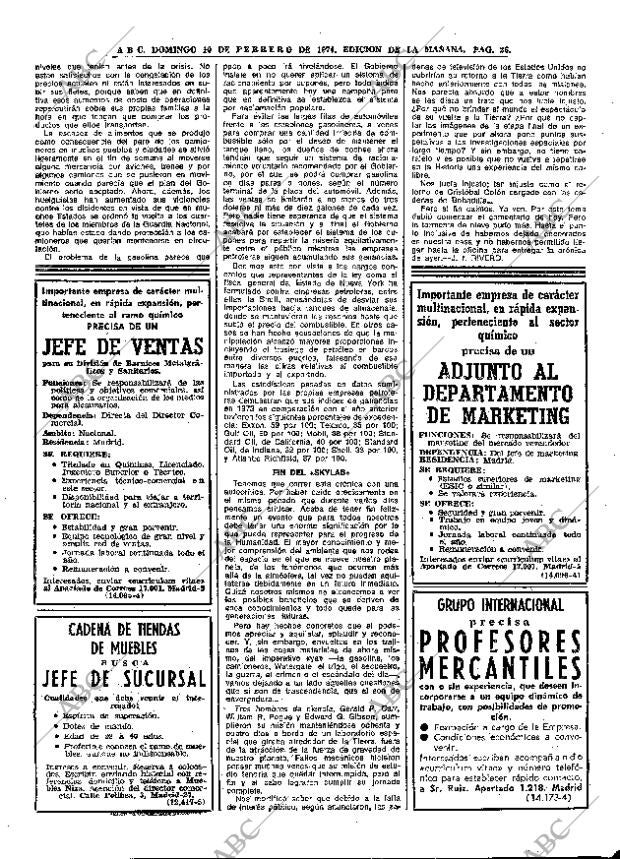 ABC MADRID 10-02-1974 página 26