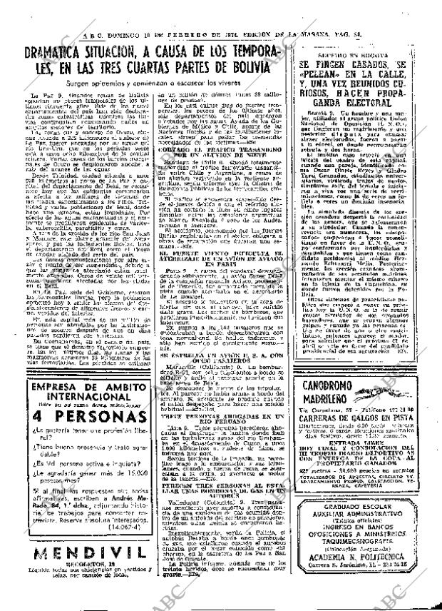 ABC MADRID 10-02-1974 página 34