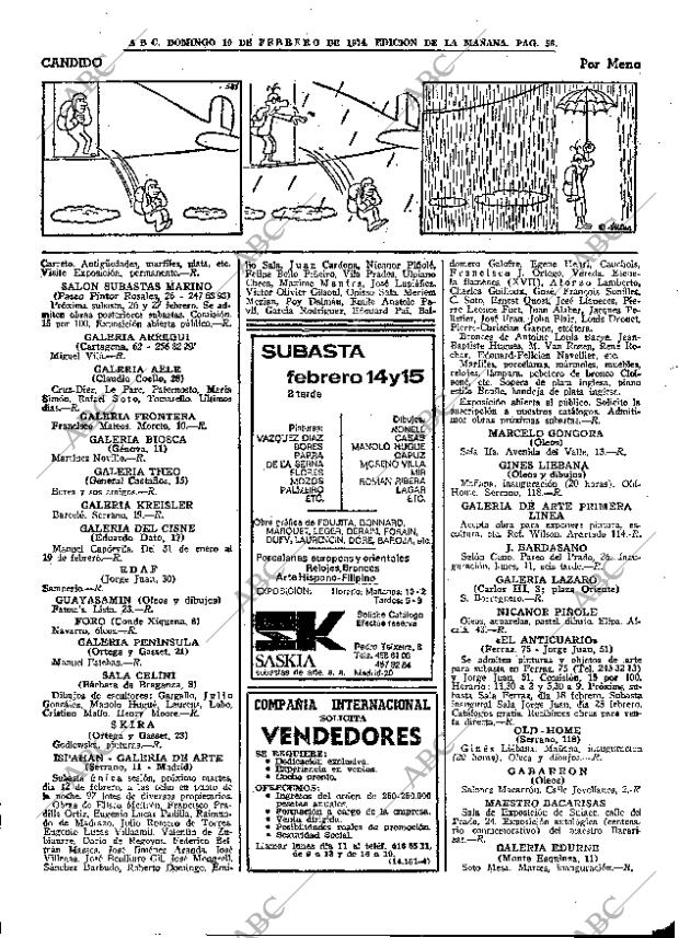 ABC MADRID 10-02-1974 página 56