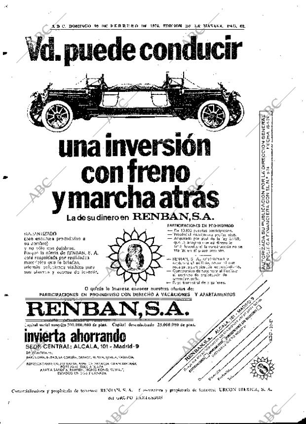 ABC MADRID 10-02-1974 página 68