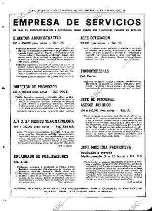 ABC MADRID 10-02-1974 página 76