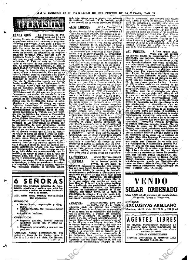 ABC MADRID 10-02-1974 página 78
