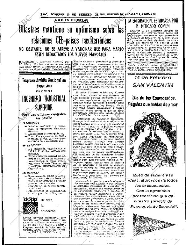 ABC SEVILLA 10-02-1974 página 18