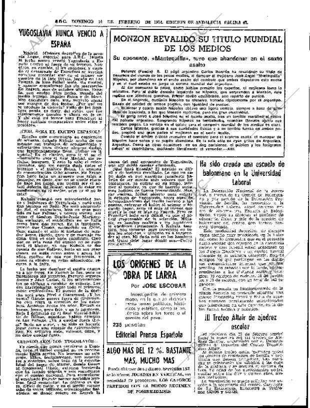 ABC SEVILLA 10-02-1974 página 47