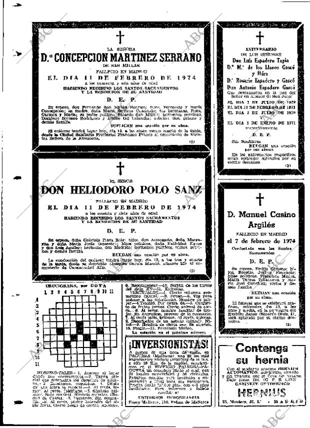 ABC MADRID 12-02-1974 página 114