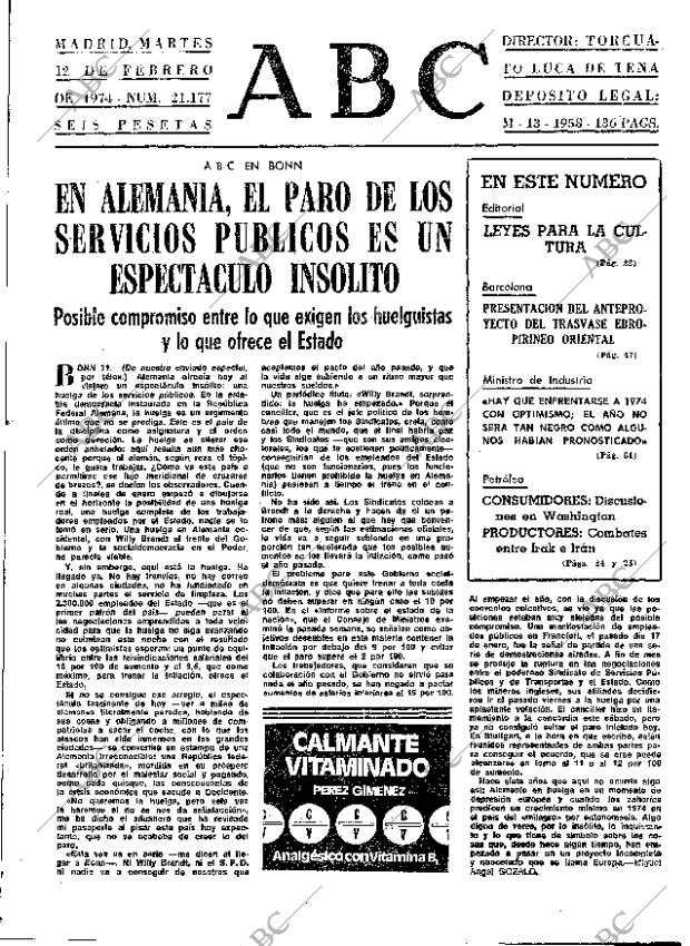 ABC MADRID 12-02-1974 página 21