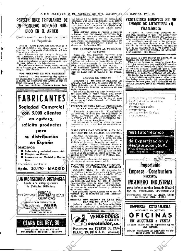 ABC MADRID 12-02-1974 página 39