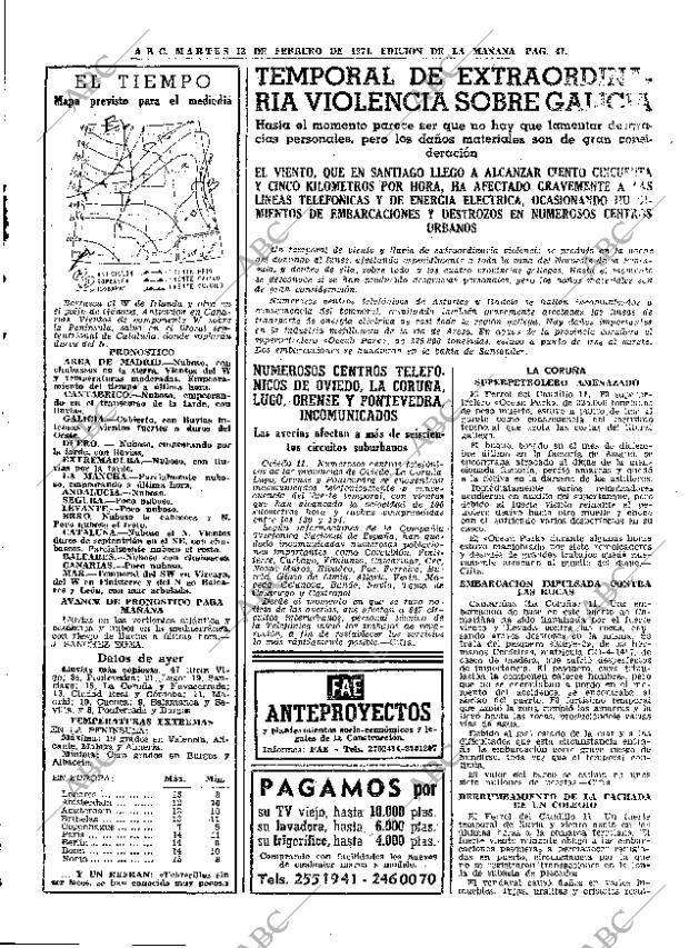 ABC MADRID 12-02-1974 página 41