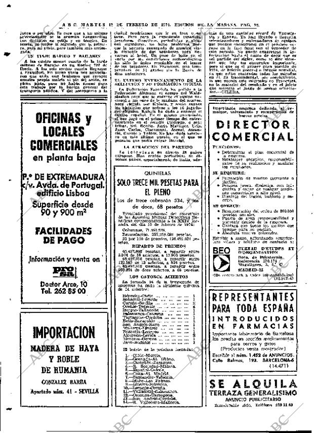 ABC MADRID 12-02-1974 página 70