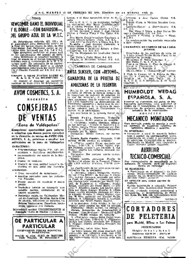 ABC MADRID 12-02-1974 página 80