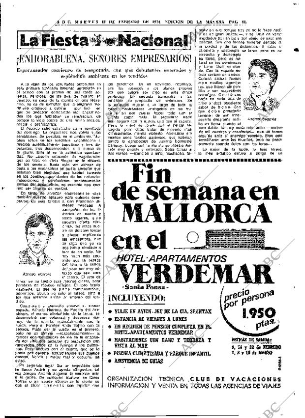 ABC MADRID 12-02-1974 página 81