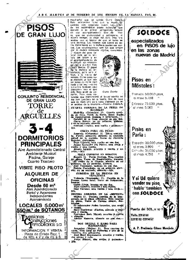 ABC MADRID 12-02-1974 página 82