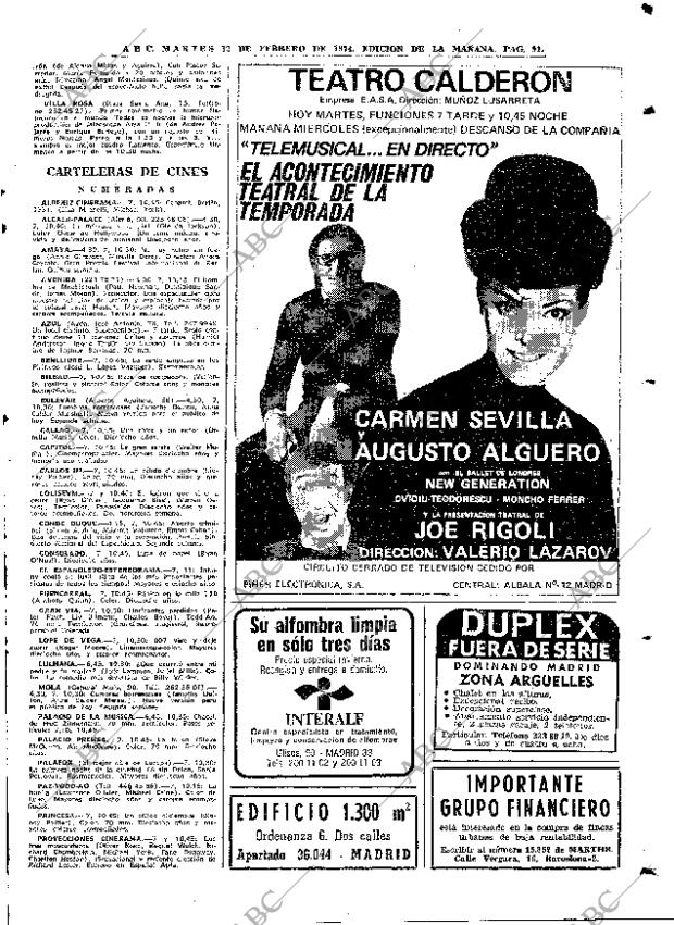 ABC MADRID 12-02-1974 página 91