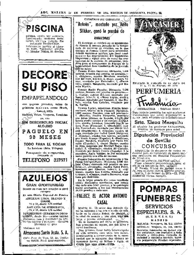 ABC SEVILLA 12-02-1974 página 56