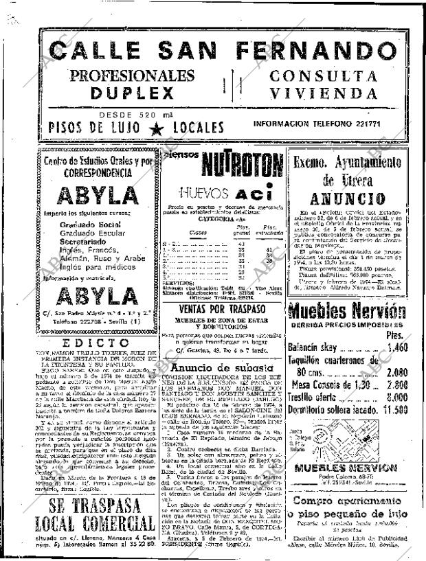 ABC SEVILLA 12-02-1974 página 78