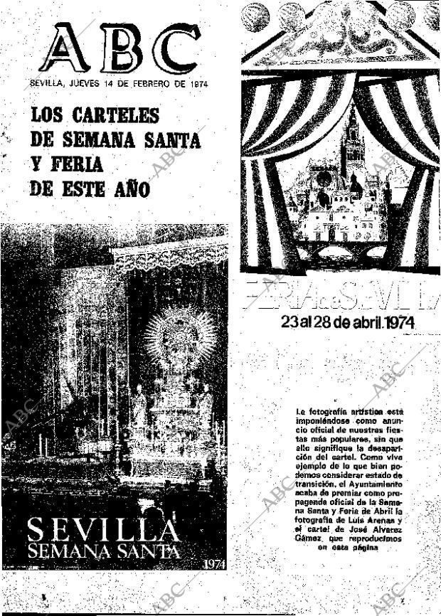 ABC SEVILLA 14-02-1974 página 1