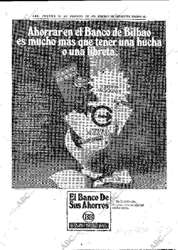 ABC SEVILLA 14-02-1974 página 44