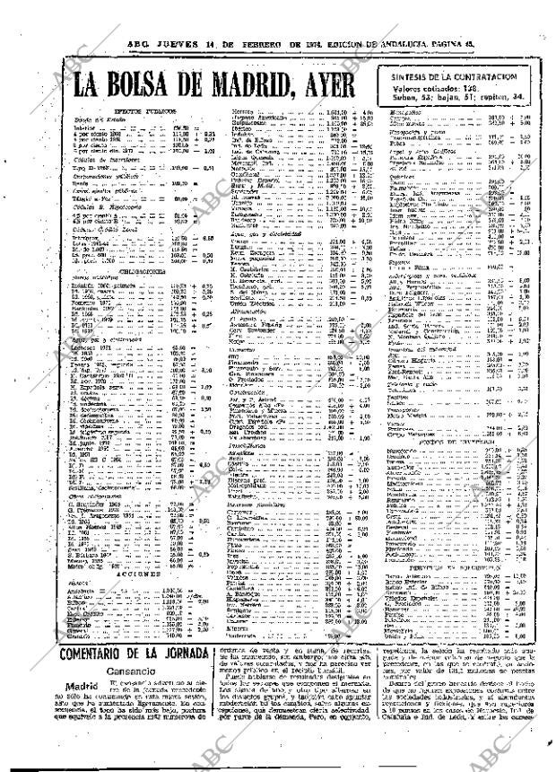 ABC SEVILLA 14-02-1974 página 45