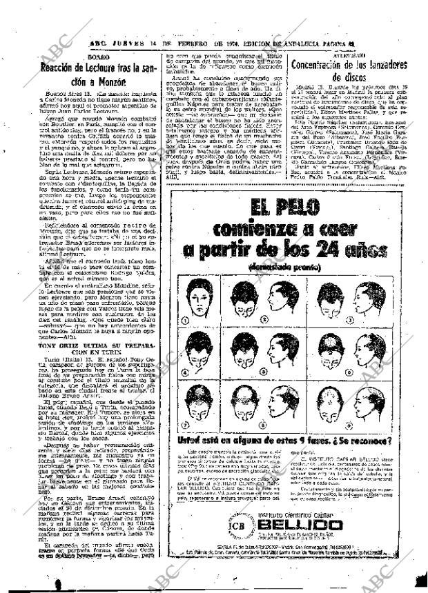 ABC SEVILLA 14-02-1974 página 63