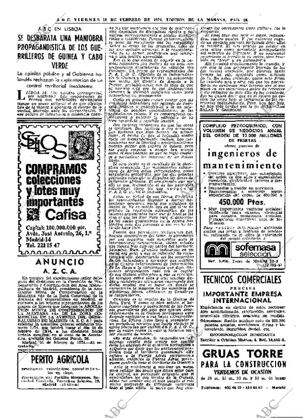 ABC MADRID 15-02-1974 página 26