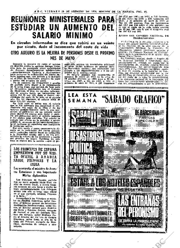 ABC MADRID 15-02-1974 página 31