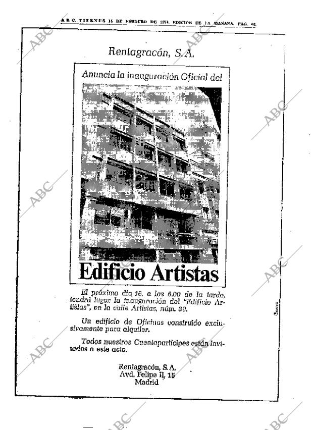 ABC MADRID 15-02-1974 página 46