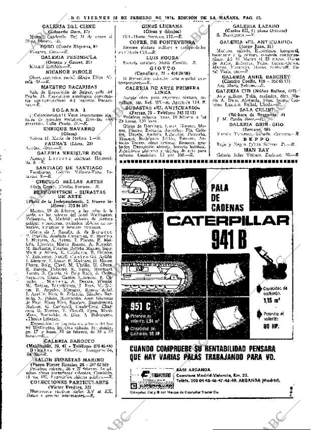 ABC MADRID 15-02-1974 página 55