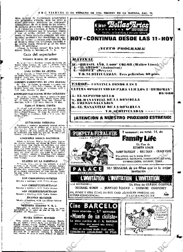 ABC MADRID 15-02-1974 página 75