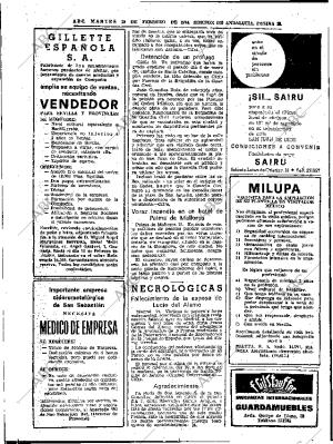 ABC SEVILLA 19-02-1974 página 28