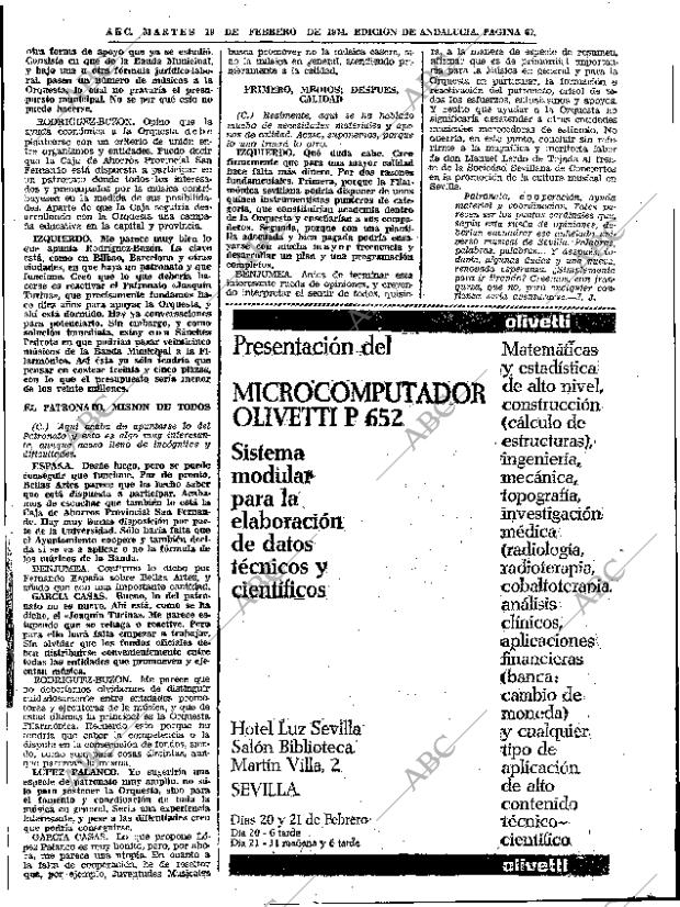 ABC SEVILLA 19-02-1974 página 67