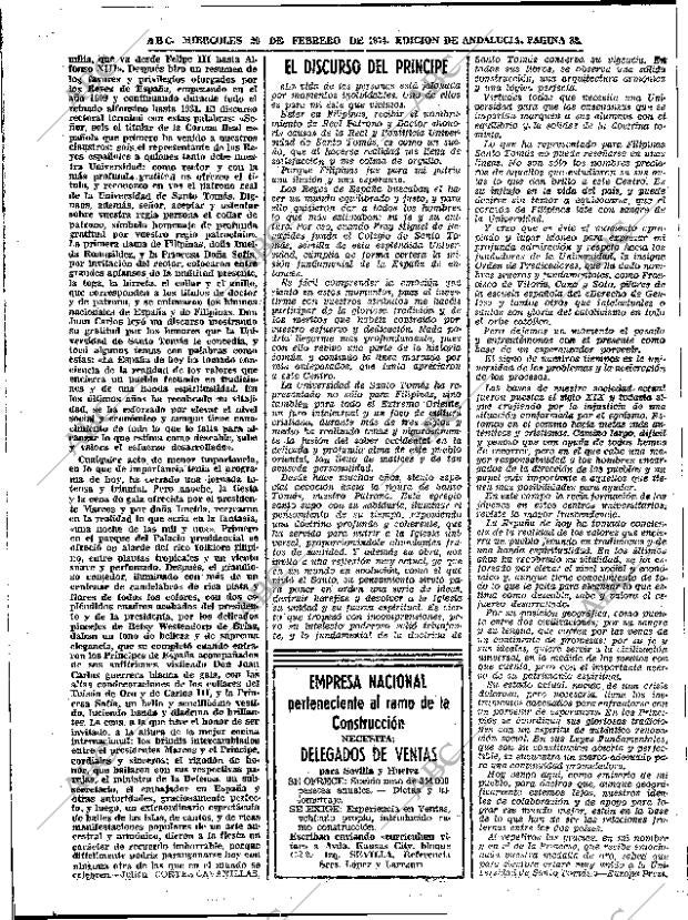 ABC SEVILLA 20-02-1974 página 32