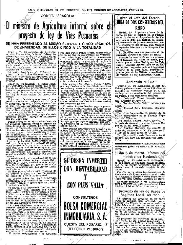 ABC SEVILLA 20-02-1974 página 33