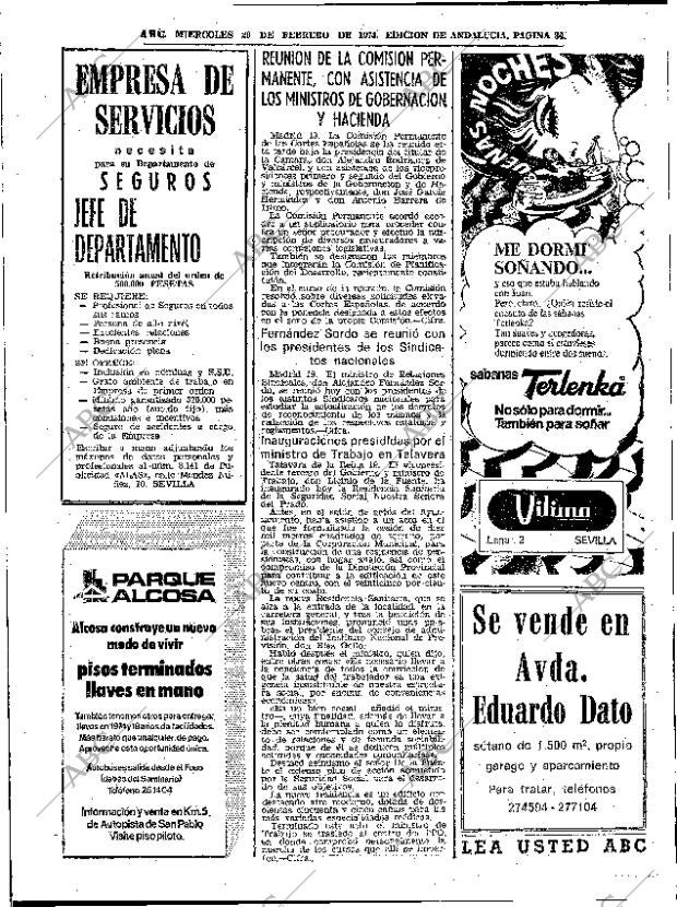 ABC SEVILLA 20-02-1974 página 34