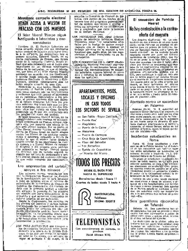 ABC SEVILLA 20-02-1974 página 38