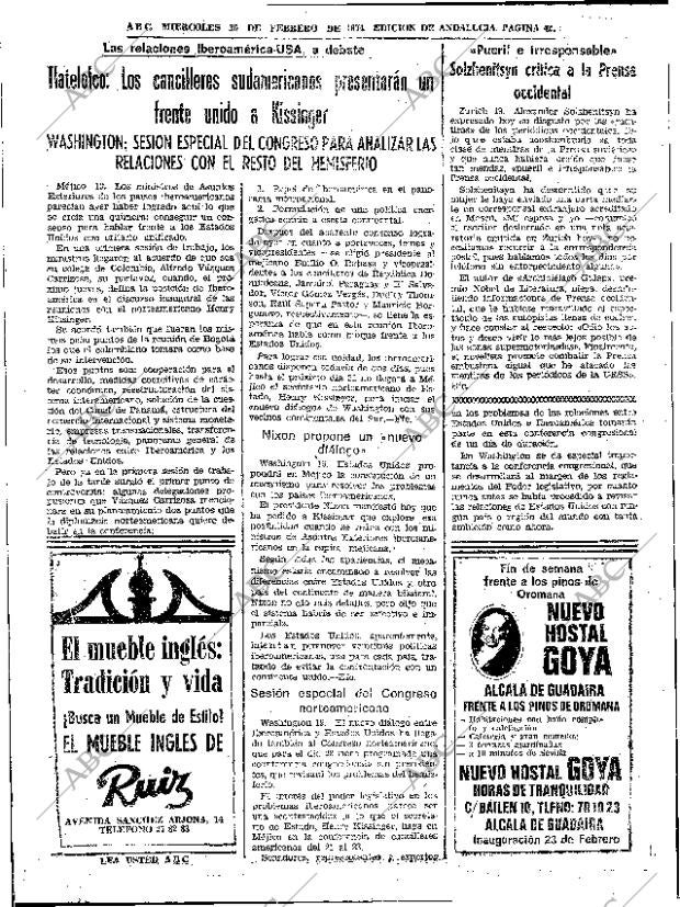 ABC SEVILLA 20-02-1974 página 42