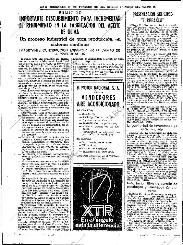 ABC SEVILLA 20-02-1974 página 44