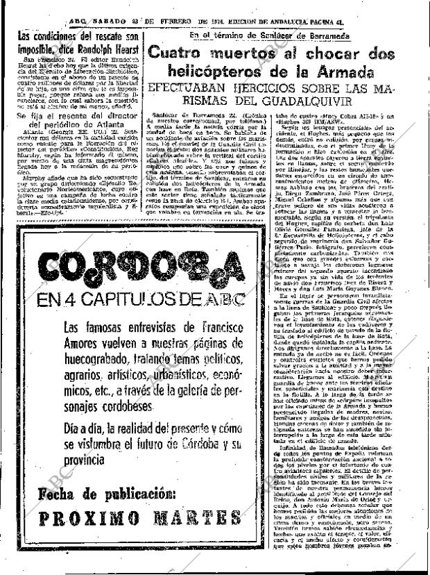 ABC SEVILLA 23-02-1974 página 41