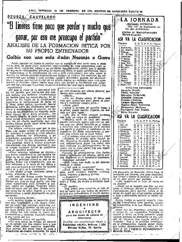 ABC SEVILLA 24-02-1974 página 59